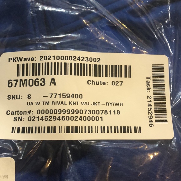 NWT Under Armour Team Rival Knit Warm-Up Jacket - Picture 5 of 6